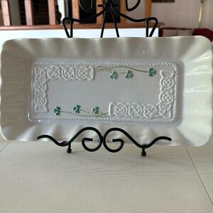 Belleek 13 x6 Pottery Tray